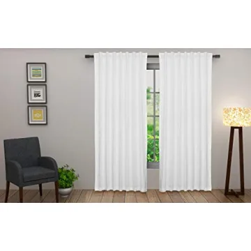 Elegant COTTON CRAFT White Curtain Panels for All Rooms