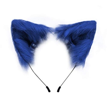 SMILETERNITY Handmade Fox Wolf Cat Ears Headwear Costume Accessories for Halloween Christmas Cosplay...