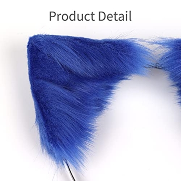 Handmade Fox Wolf Cat Ears Headband for Cosplay