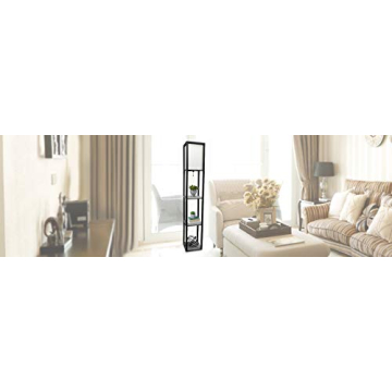 Simple Designs Modern Floor Lamp with Shelves for Home Style
