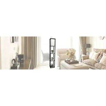 Simple Designs Modern Floor Lamp with Shelves for Home Style