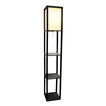 Simple Designs Modern Floor Lamp with Shelves for Home Style