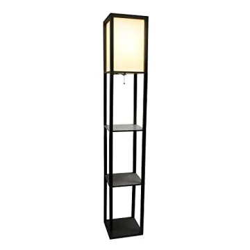 Simple Designs Modern Floor Lamp with Shelves for Home Style