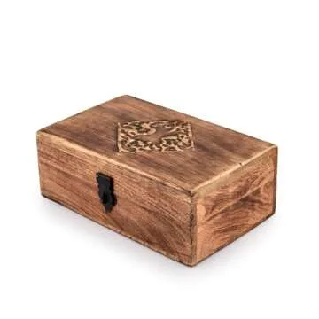 NIRMAN Celtic Design Wooden Jewelry Box for Keepsakes