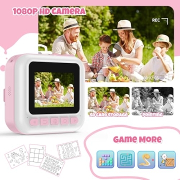 BOFIDAR Kids Instant Print Camera Toy for Toddlers