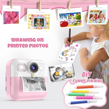 BOFIDAR Kids Instant Print Camera Toy for Toddlers