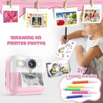 BOFIDAR Kids Instant Print Camera Toy for Toddlers
