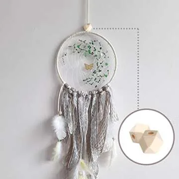 100 Pcs Natural Unfinished Wood Beads for Crafts