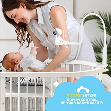 Universal Baby Monitor Mount with 360 Degree Flexibility and Ease