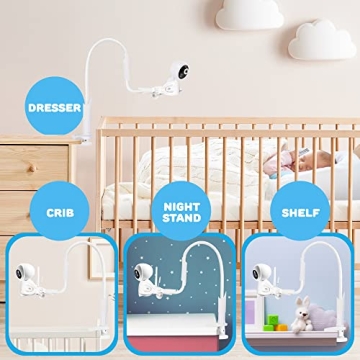 Universal Baby Monitor Mount with 360 Degree Flexibility and Ease