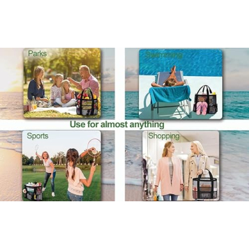 Wanchel Mesh Beach Bags for Women Waterproof and Sandproof