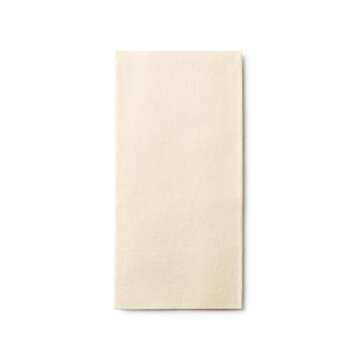 Cream Linen-Feel Dinner Paper Napkins, For Dinners Parties Hand Towels and Catering Supplies, Disposable and Fully Biodegradable Airlaid Napkins, 1/8 Folded 60 Pack