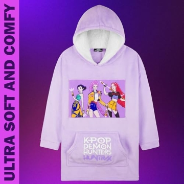 KPop Demon Hunters Girls Fleece Hoodie for Cozy Style