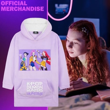 KPop Demon Hunters Girls Fleece Hoodie for Cozy Style