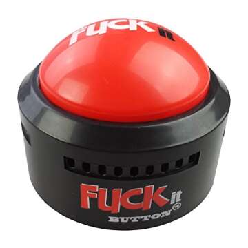 Talkie Toys Products Fuck It Button - 10 Hilarious F It Phrases - Fun Prank & Gag Gift