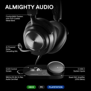 SteelSeries Arctis Nova Pro Gaming Headset - Pro-Grade Sound