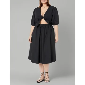 The Drop Women's Prisha Cutout Midi Dress - Chic Summer Style