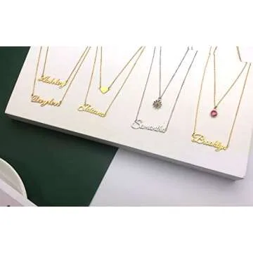 Personalized Layered Name Necklace - 18K Gold Plated Gift