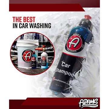 Adam's Polishes Car Wash Kit Complete With Bucket & Grit Guard - Auto Detailing & Car Cleaning Kit |...