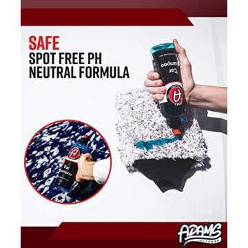 Adam's Polishes Car Wash Kit Complete With Bucket & Grit Guard - Auto Detailing & Car Cleaning Kit | pH Best Car Wash Soap For Snow Foam Cannon, Foam Gun, Car Soap Wash For Pressure Washer