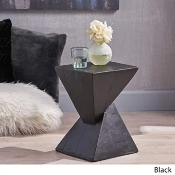 Stylish Lightweight Concrete Accent Table by Christopher Knight
