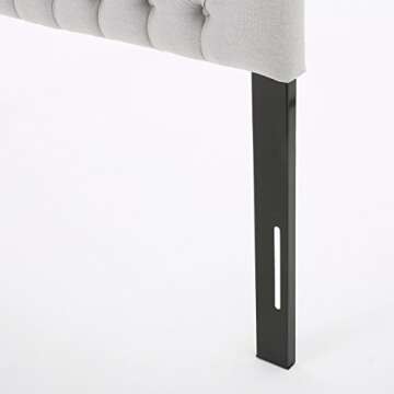 Christopher Knight Home Jezebel Fabric Headboard, Queen / Full, Light Grey