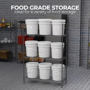 Durable 5-Gallon Buckets with Lid | Multi-Use Eco-Friendly Pails