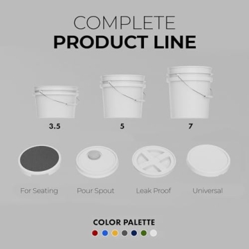 Durable 5-Gallon Buckets with Lid | Multi-Use Eco-Friendly Pails