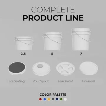 Durable 5-Gallon Buckets with Lid | Multi-Use Eco-Friendly Pails