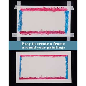 Neeho Artist Tape for Drafting Art, 3 Pack Acid-Free White Masking Tape for Watercolor Painting Canvas Framing, 0.6inch Wide 540FT Long Total