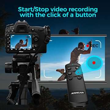 Wireless Remote Shutter Release for Sony ZV-E10, ZV-1, A7III, A7IV, a6400, a6100, a6600, a7C, fx3, a7M3, a7M4, a7RM3, a7RM4, a7SM3, a9, a9M2, RX0M2, RX100M7