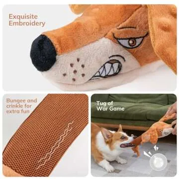 Pubialo Squeaky Dog Toy for Large Breeds Interactive Fun