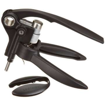 le Creuset Wine Tools Original Foil Cutter Lever Model, Black
