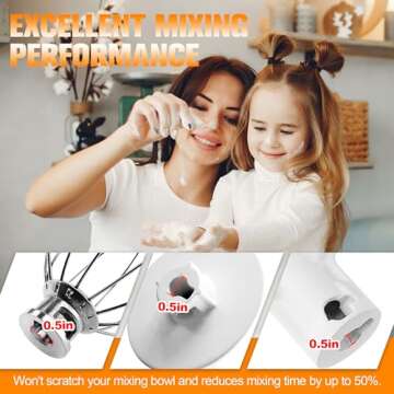 Funmit Mixers Accessories K45WW Wire Whip K45DH Dough Hook K45B Coated Flat Blade Paddle with Scraper Replacement for Kitchen Tilt-Head Aid Stand Mixer Attachments- Stainless Steel