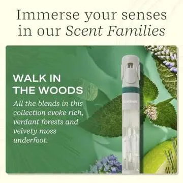 Lifelines Pen Diffuser, Walk in The Woods - 1mm Black Ballpoint Pen with Scented Essential Oil Blends – Aromatherapy Diffuser & Sensory Immersion Diffuse Aroma As You Write