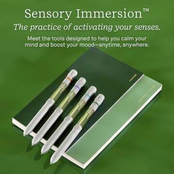 Lifelines Pen Diffuser, Walk in The Woods - 1mm Black Ballpoint Pen with Scented Essential Oil Blends – Aromatherapy Diffuser & Sensory Immersion Diffuse Aroma As You Write