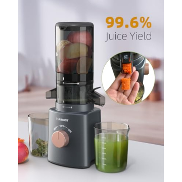 TUUMIIST Cold Press Juicer Easy To Clean With Large Feed Chute