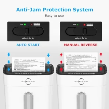 BONSEN 8-Sheet Cross-Cut Home Office Shredder