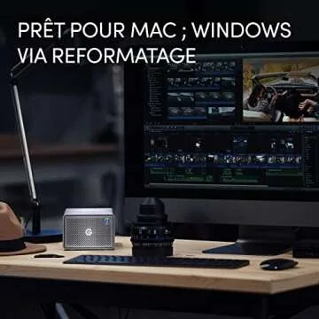 SanDisk Professional 12TB G-RAID 2, Enterprise-Class 2-Bay Desktop Drive, 7200RPM Ultrastar Drive Inside, Thunderbolt 3, USB-C, HDMI Port, Hardware RAID