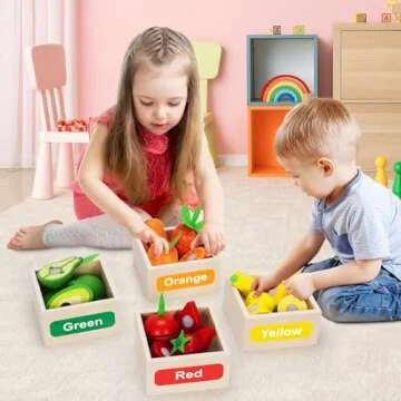 TooyBing Play Food Toy Set - Montessori Kitchen Fun for Kids
