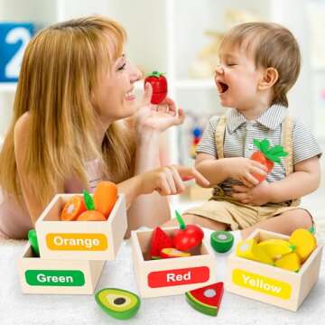 TooyBing Play Food Toy Set - Montessori Kitchen Fun for Kids