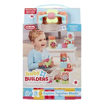 Little Tikes Baby Builders Blocks - Sensory Play Set