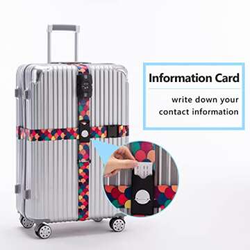 Travelkin Luggage Strap with TSA Lock for Suitcase