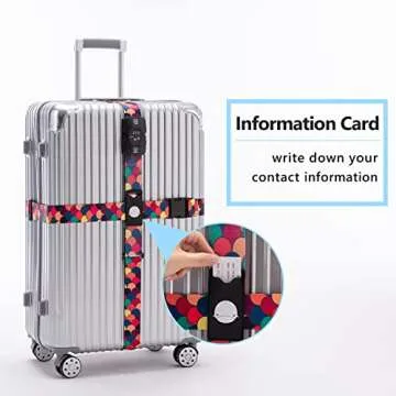 Travelkin Luggage Strap with TSA Lock for Suitcase