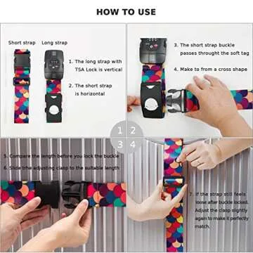 Travelkin Luggage Strap with TSA Lock for Suitcase