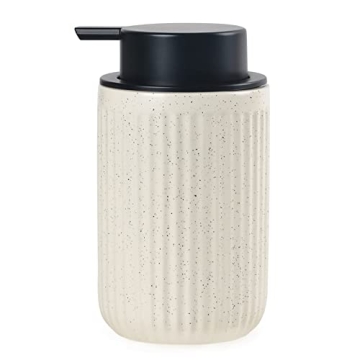 BosilunLife Dish Hand Soap Dispenser - Stylish 12oz Ceramic Pump