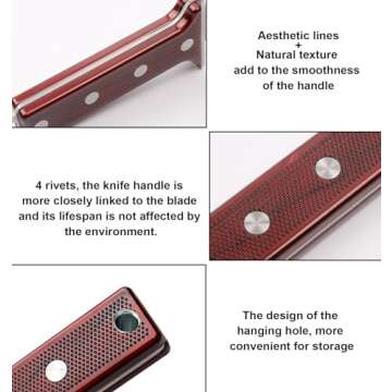 AKAKD Gardening Hori Hori Garden Knife - Gardening Knife,Soil Knife, Serrated Side Weeding Knife,Digging Knife,Garden Knives With Sheath,Full Tang Hori Hori Knife