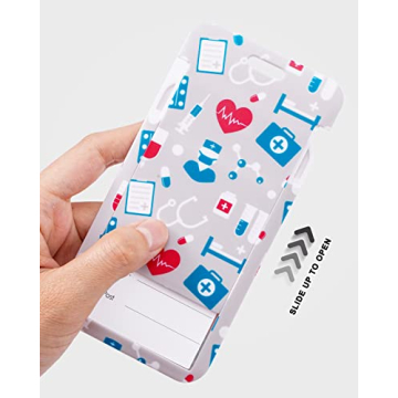 Nurse ID Badge Lanyard with Retractable Clip