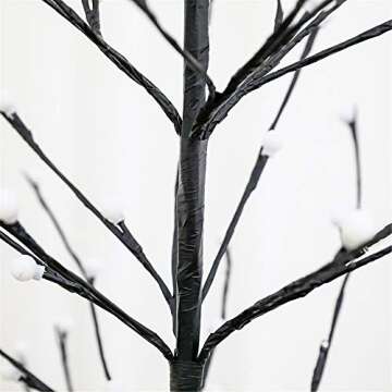 Leruckdite LED Tree Ball Light 6FT 208L Warm White Artificial Light Christmas Tree Light Decoration for for Bedroom Indoor Outdoor Home Festival Party Wedding Christmas