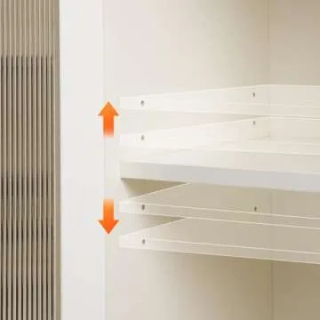 RoyalCraft Makeup Vanity Desk, Extendable Corner Vanity Makeup Table with 3 Drawers & 2 Doors, Modern Dressing Table for Bedroom, White Makeup Vanity Without Mirror